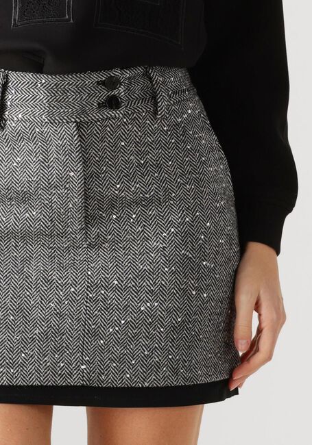Grijze HAUTE L'AMITIÉ Minirok HERING SEQUIN CROP SKIRT - large
