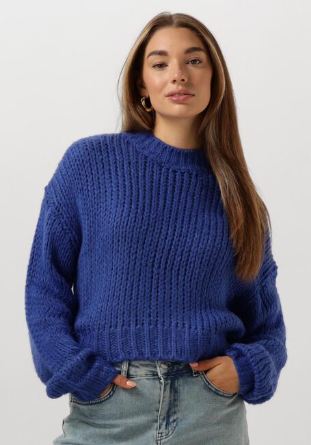 Blauwe YDENCE Trui KNITTED SWEATER SORAYA - large