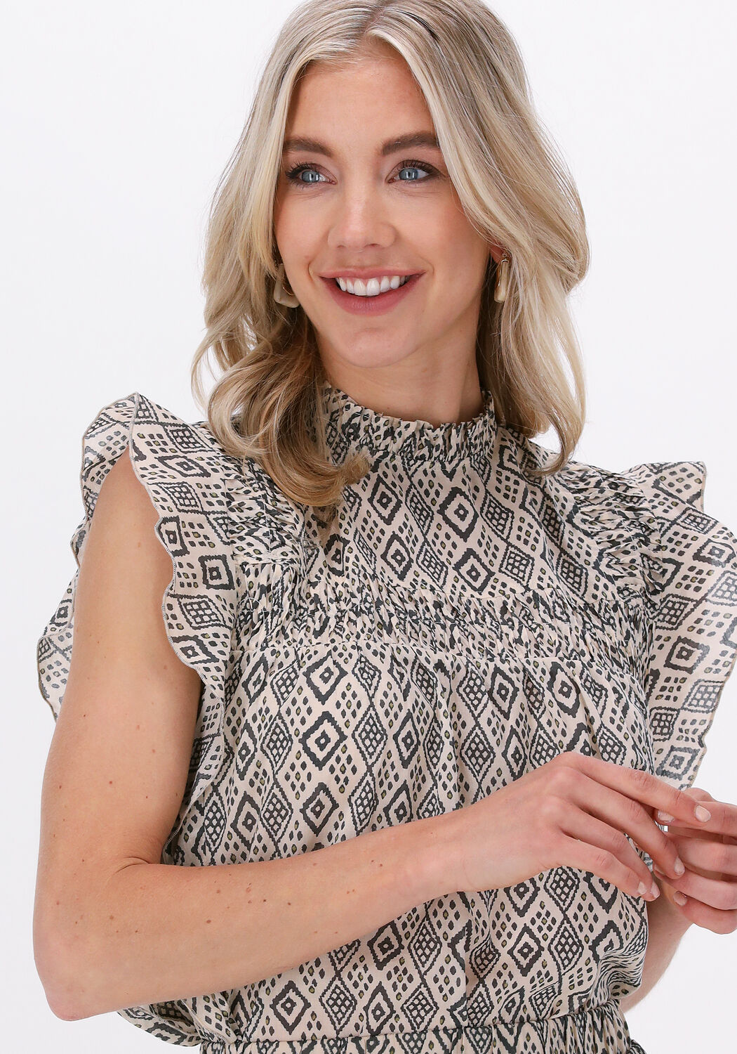 Beige CIRCLE OF TRUST Blouse LIVANA BLOUSE Omoda