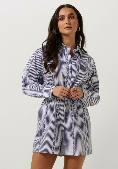 Blauwe LIU JO  POPELINE STAMPA TP DRESS - large