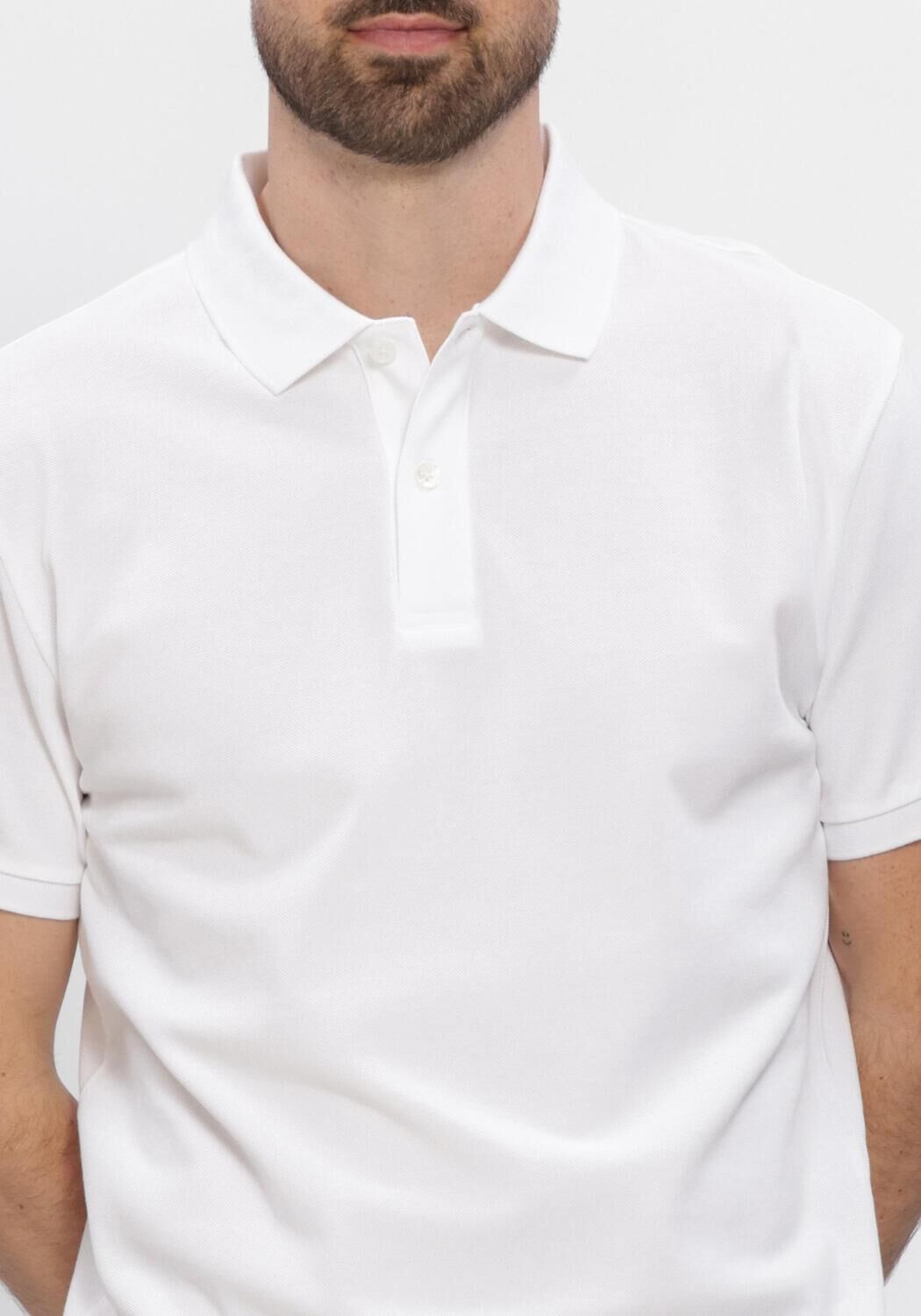 Witte PROFUOMO Polo POLO SS BASIS PIQUE - large