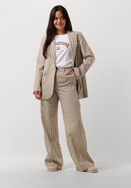 CO'COUTURE Pantalon LINEN PIN LONG PANT en beige - large