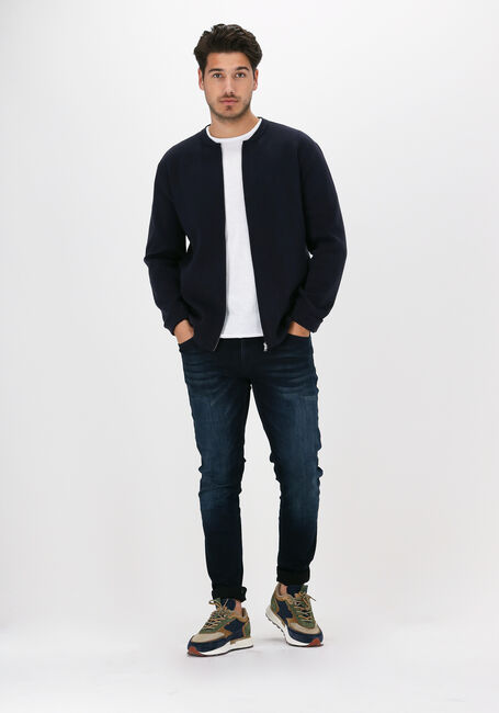 Donkerblauwe ANERKJENDT Vest AKSANDER CARDIGAN KNIT - large