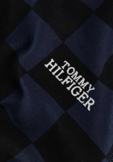 Blauwe TOMMY HILFIGER Sweater CHECKER BOARD HOODIE - large