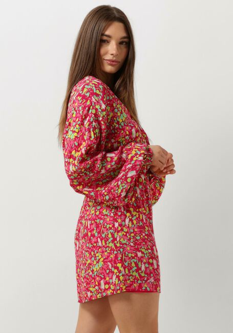 ALIX THE LABEL Mini robe LADIES WOVEN FLORAL WRAP DRESS en rose - large