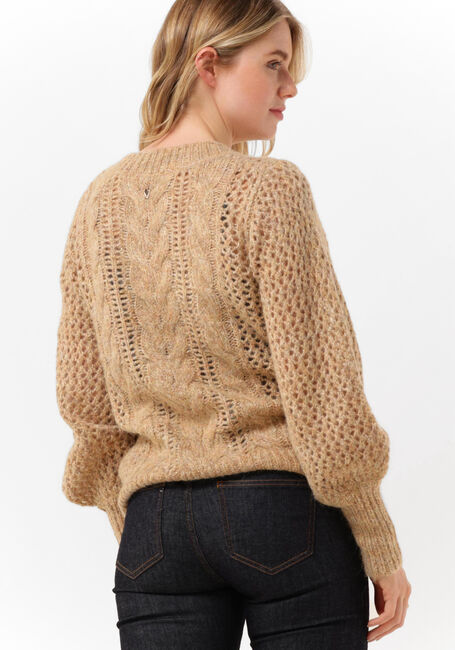MOS MOSH Pull IMMA V-NECK KNIT en camel - large