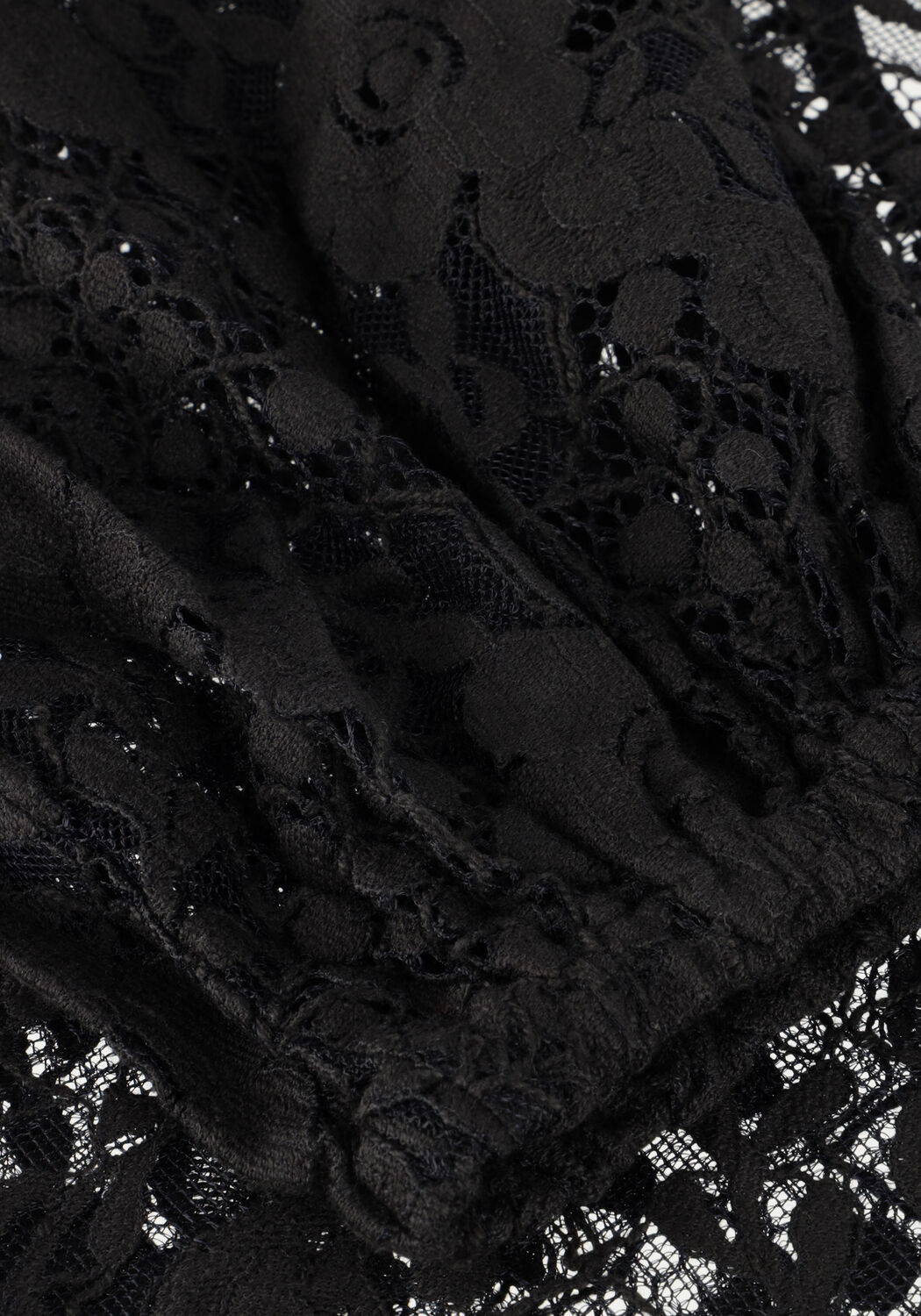 Zwarte OBJECT Top OBJBEVERLY L/S LO TOP - large