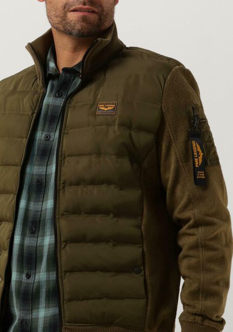PME LEGEND Jack ZIP JACKET FLEECE MIXED PADDED NYLON en vert - large