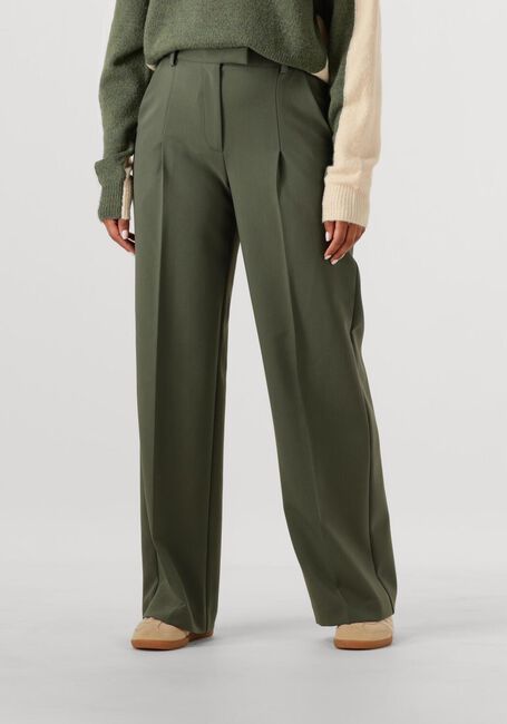 ANOTHER LABEL Pantalon large MOORE PLEATED PANTS Kaki - large
