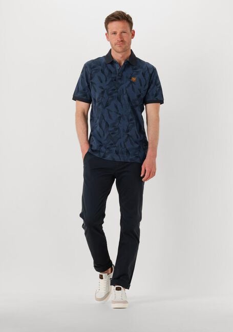 Blauwe PME LEGEND Polo TWO TONE PIQUE PRINTED - large