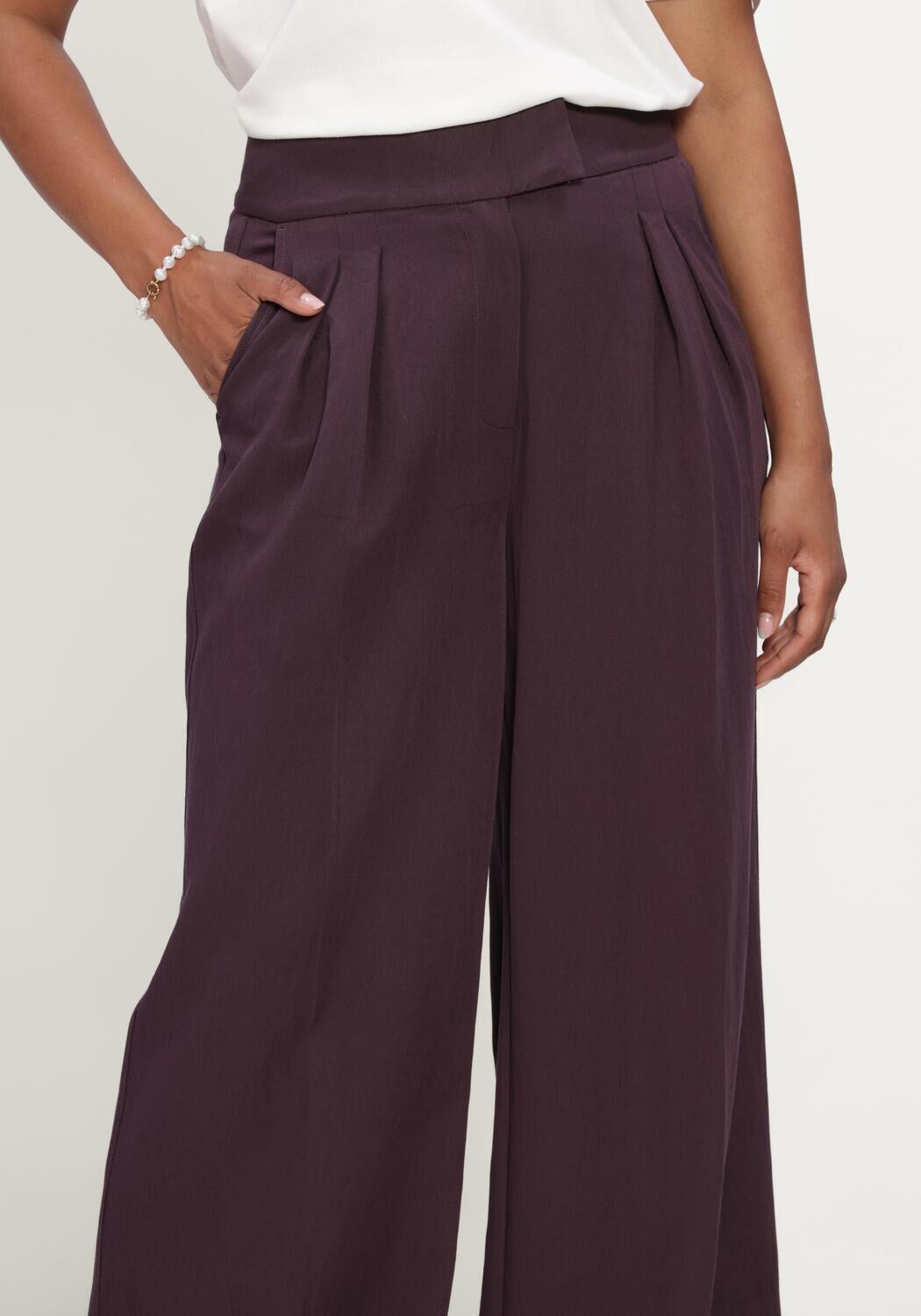 AAIKO FREDERIQUE RAY 538 Pantalons Bordeaux - large