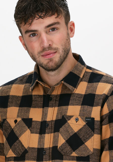 EDWIN Chemise décontracté LABOUR SHIRT LS en camel - large