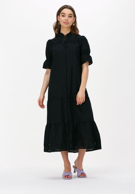 Zwarte LEVETE ROOM Midi jurk RIKO 1 DRESS - large