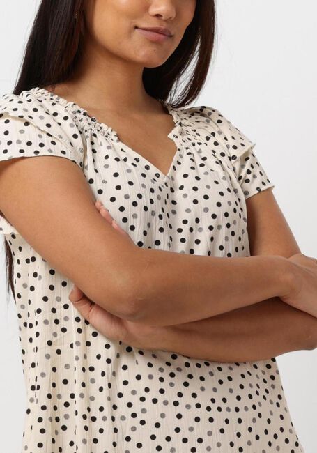 CO'COUTURE Mini robe SUNRISE CROPPED DOT DRESS Cr&egrave;me - large