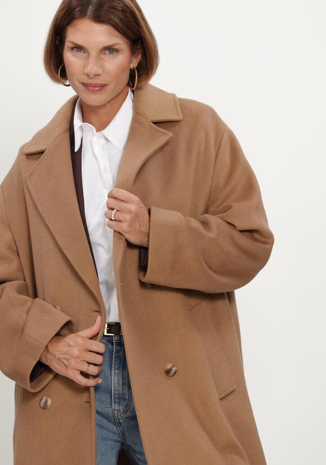 Camel BEAUMONT Mantel MARIAH LONG COAT - large