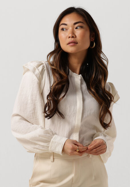 Witte OBJECT  OBJSOPHIE L/S SHIRT - large