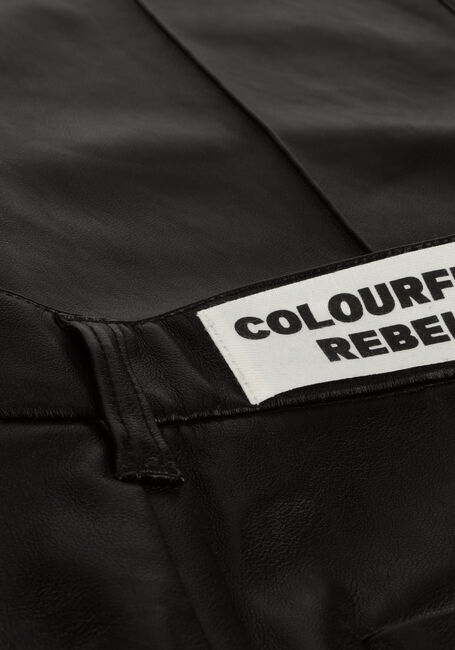 COLOURFUL REBEL Pantalon large RUS VEGAN LEATHER PANTS en noir - large