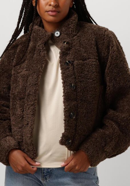 MOVES Manteau Teddy LESARI en marron - large