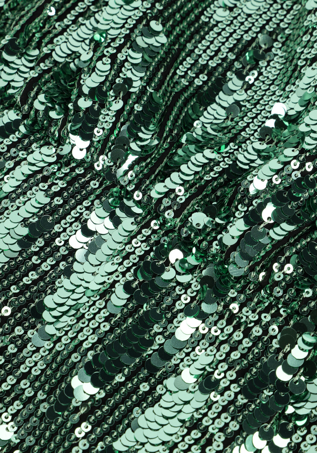 SELECTED WOMEN Mini robe SLFARI-COLYN LS SHORT SEQUINS en vert - large