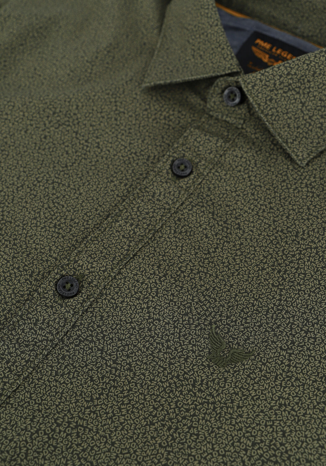 PME LEGEND Chemise d&eacute;contract&eacute; LONG SLEEVE SHIRT POPLIN STRET en vert - large