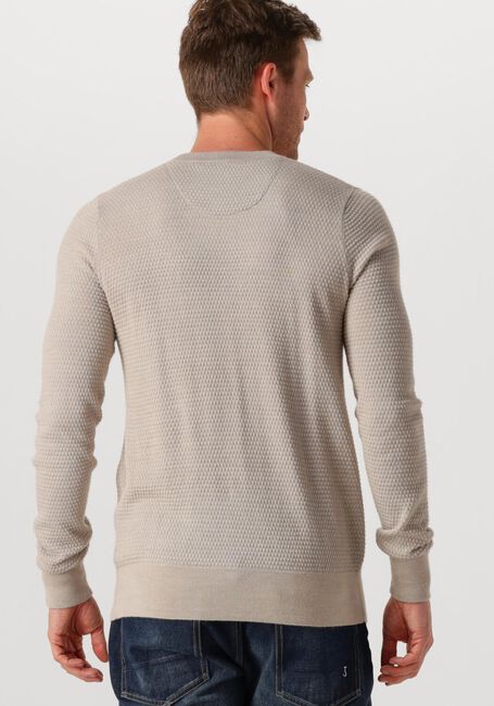 BUTCHER OF BLUE Pull STRUCTURE CREW en beige - large