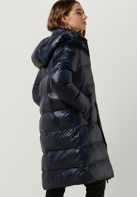 Donkerblauwe CANADIAN Gewatteerde jas RECLYLED SHINY - large
