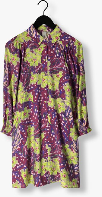 Paarse Y.A.S. Mini jurk YASEMILI 7/8 SHIRT DRESS S. - large