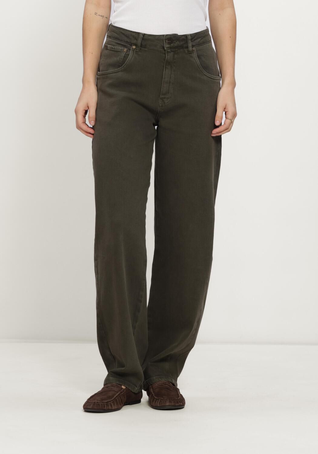 Groene NUKUS Jeans PETRA PANTS - large