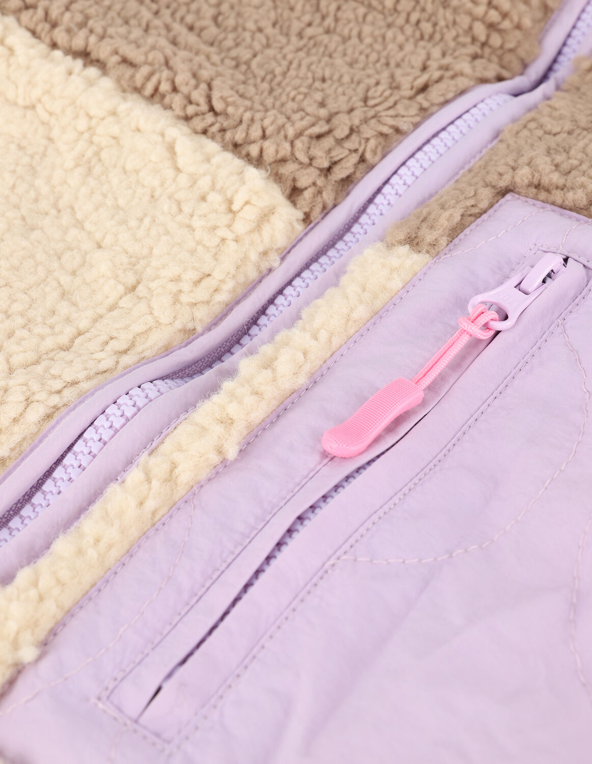 NEO NOIR Manteau Teddy EAGLE TEDDY JACKET en beige - large