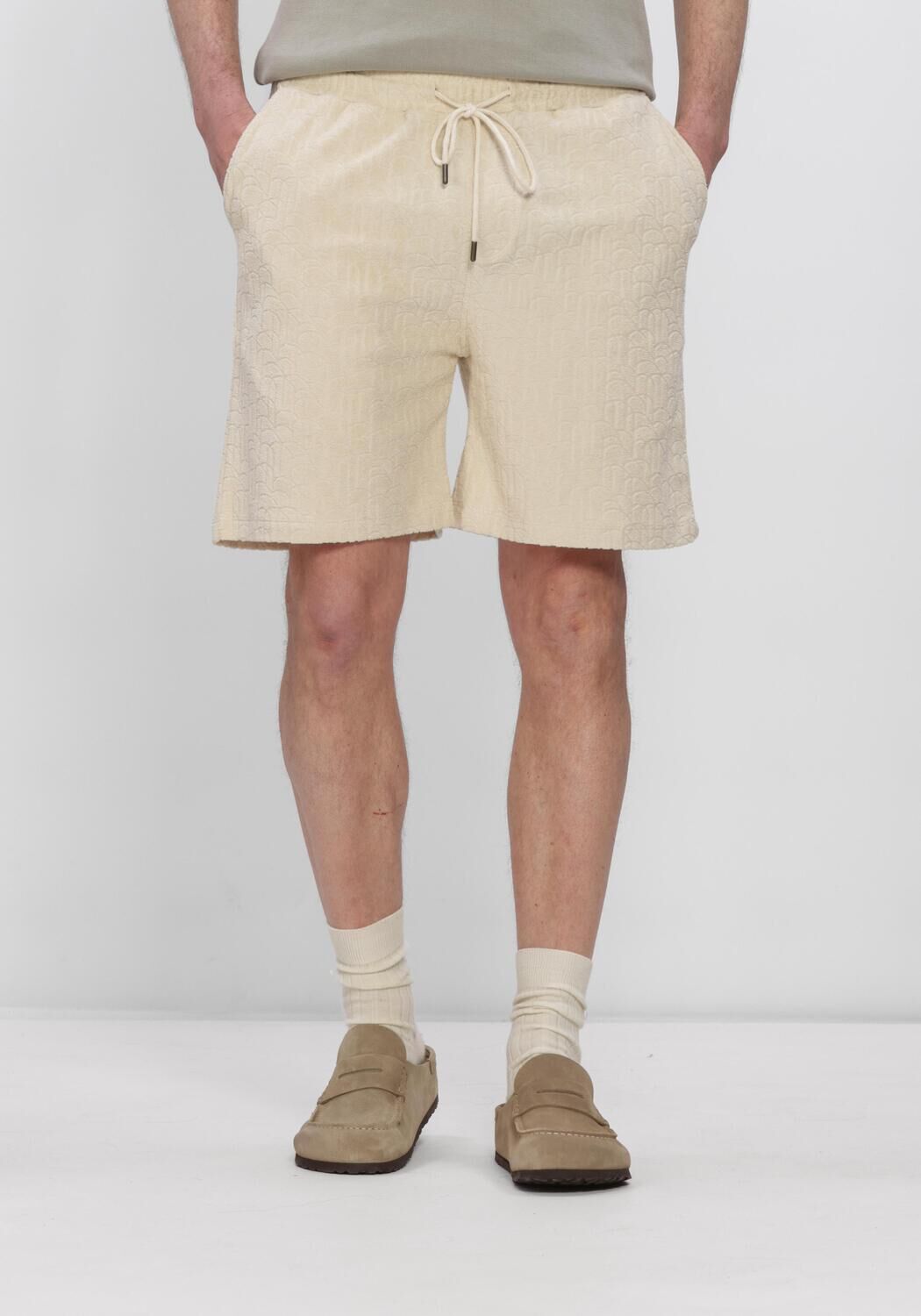 THE GOODPEOPLE Pantalon courte HTOWEL en beige - large