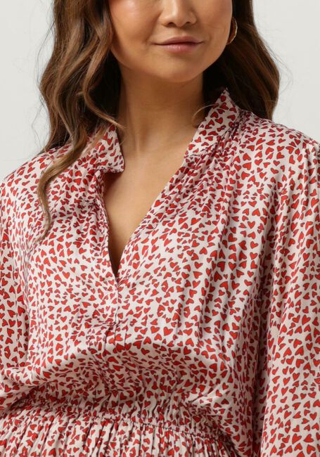 EST'SEVEN Mini robe EST’JOURNEE DRESS BAMBU en rouge - large