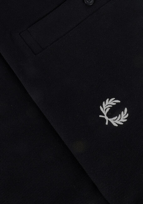 Zwarte FRED PERRY Polo LS TWIN TIPPED SHIRT - large