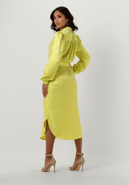 Gele MOS MOSH Midi jurk ALDO GEO DRESS - large