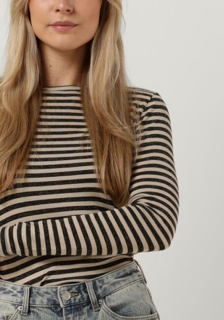 BY-BAR BASIC LS STRIPE TOP Hauts & T-shirts en beige - large