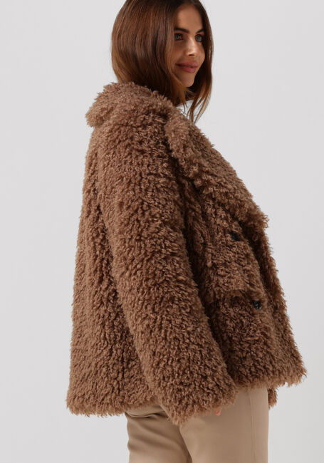 BEAUMONT Manteau Teddy CURLY SHORT COAT en marron - large