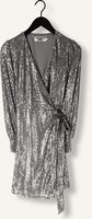 Zilveren COLOURFUL REBEL Mini jurk XITA SEQUINS REAL WRAP DRESS Zilveren COLOURFUL REBEL Mini jurk XITA SEQUINS REAL WRAP DRESS - medium