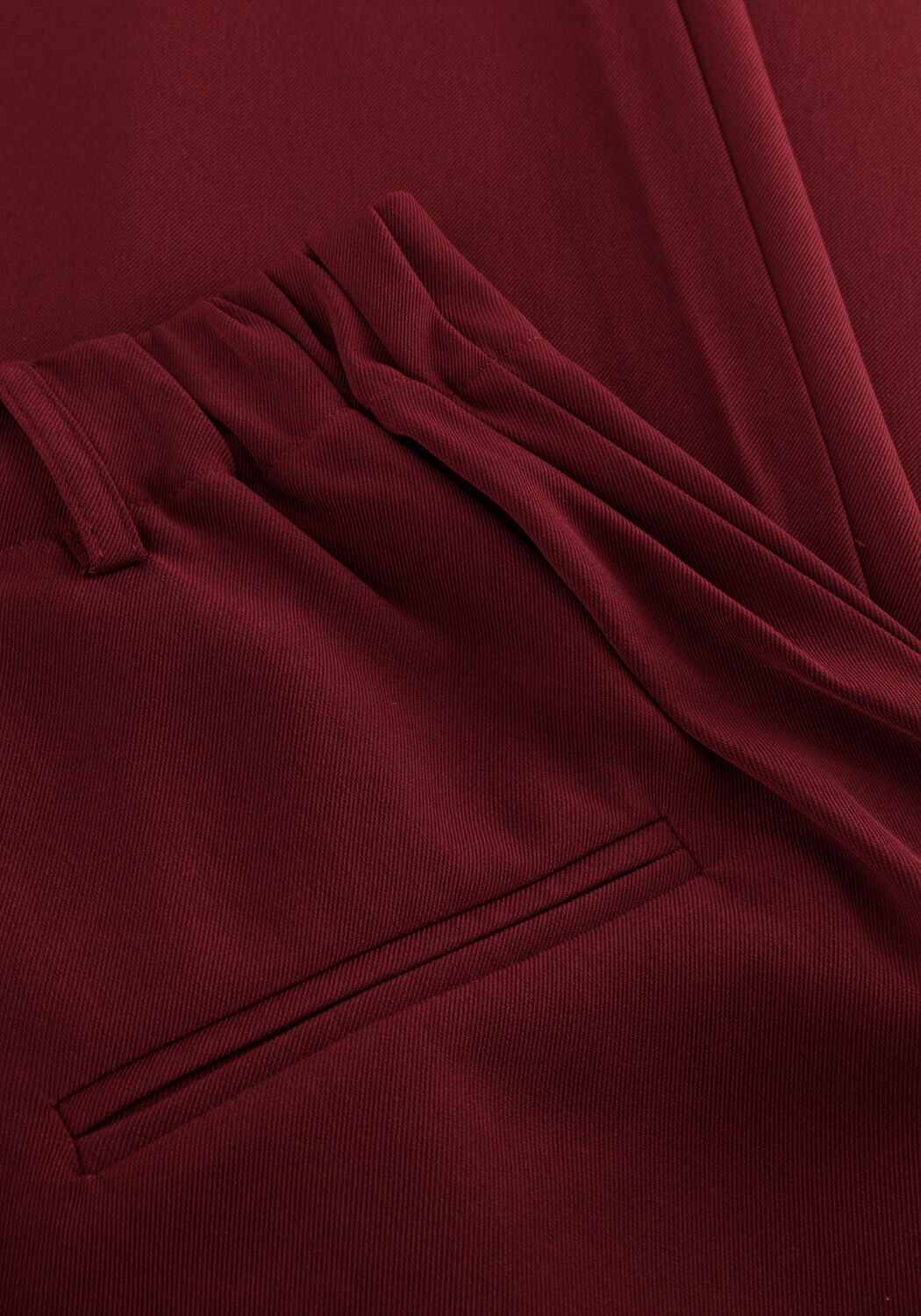 YDENCE Pantalon large PANTS SOLANGE TALL Bordeaux - large