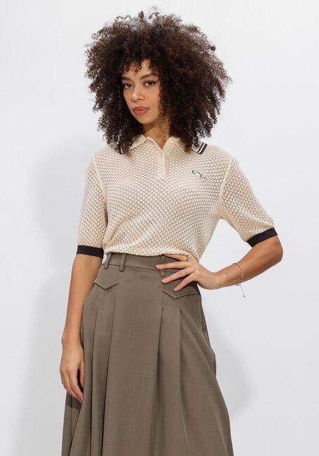 Ecru CO'COUTURE Truien/vesten LUECC POLO KNIT - large
