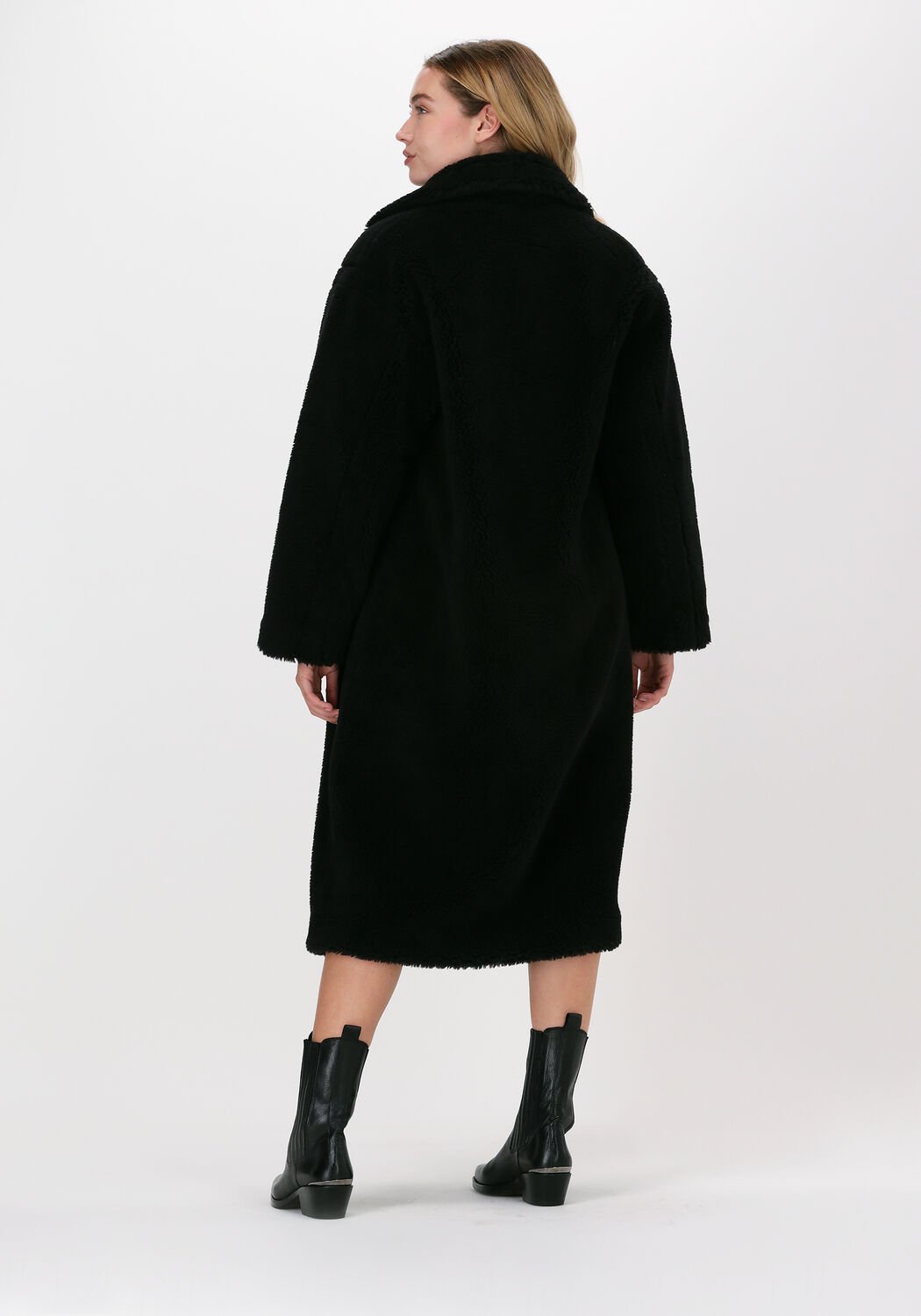 stand studio manteau teddy maria coat teddy en noir