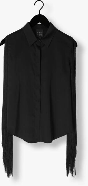 ACCESS Blouse SHIRT WITH FRINGED SLEEVES en noir - large