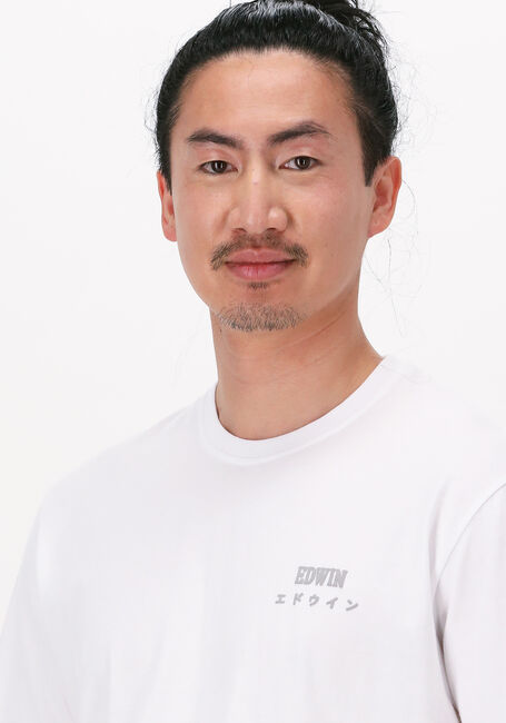EDWIN T-shirt EDWIN LOGO CHEST TS en blanc - large