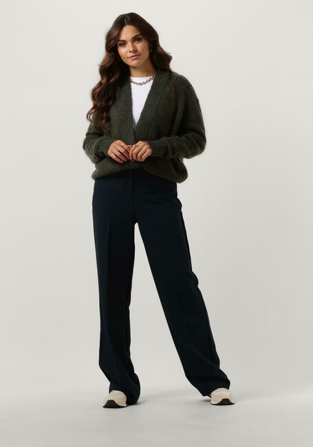 Donkergroene SECOND FEMALE Vest BROOKLYN KNIT CARDIGAN - large