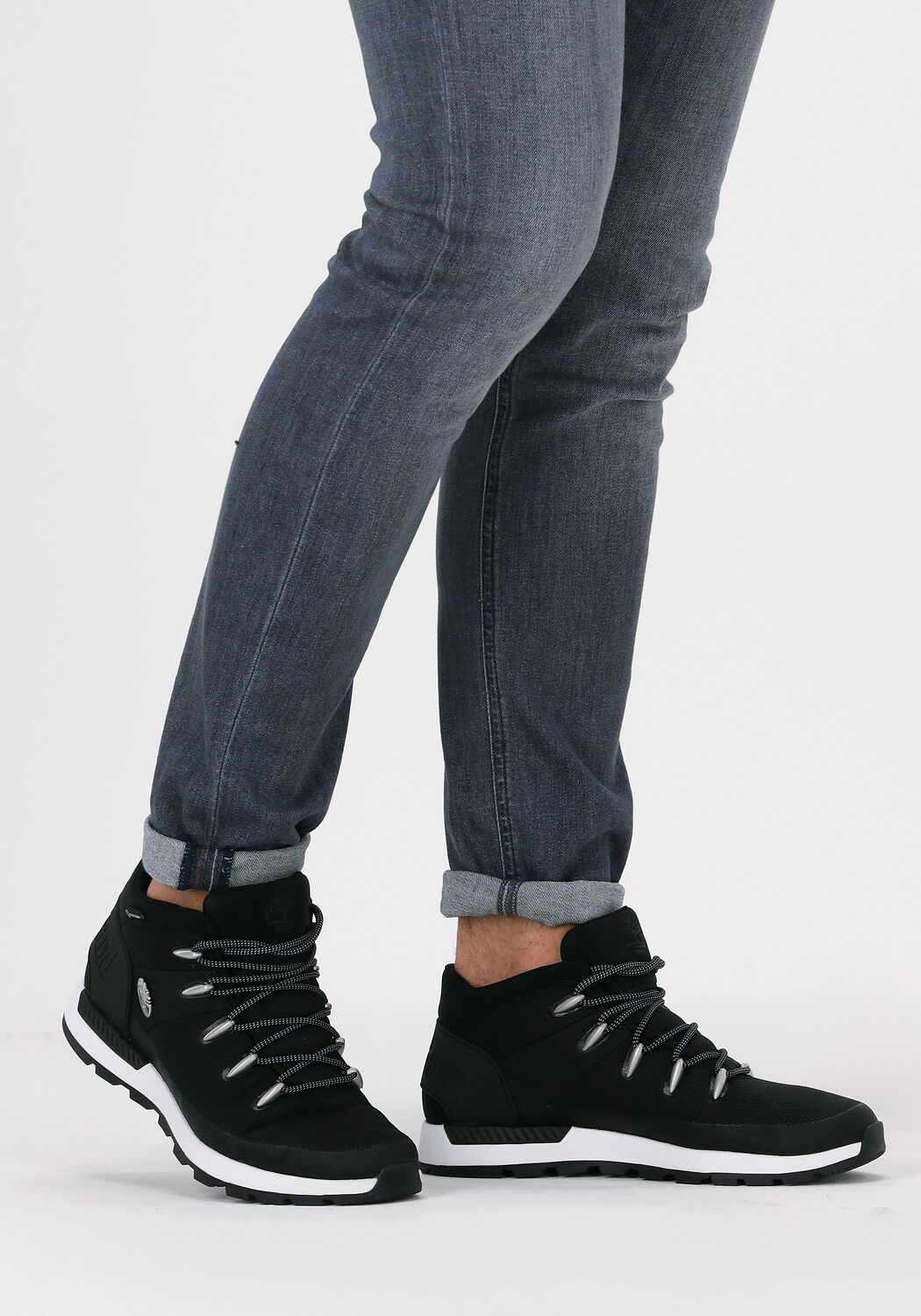 Zwarte TIMBERLAND  SPRINT TREKKER MID FABRIC - large