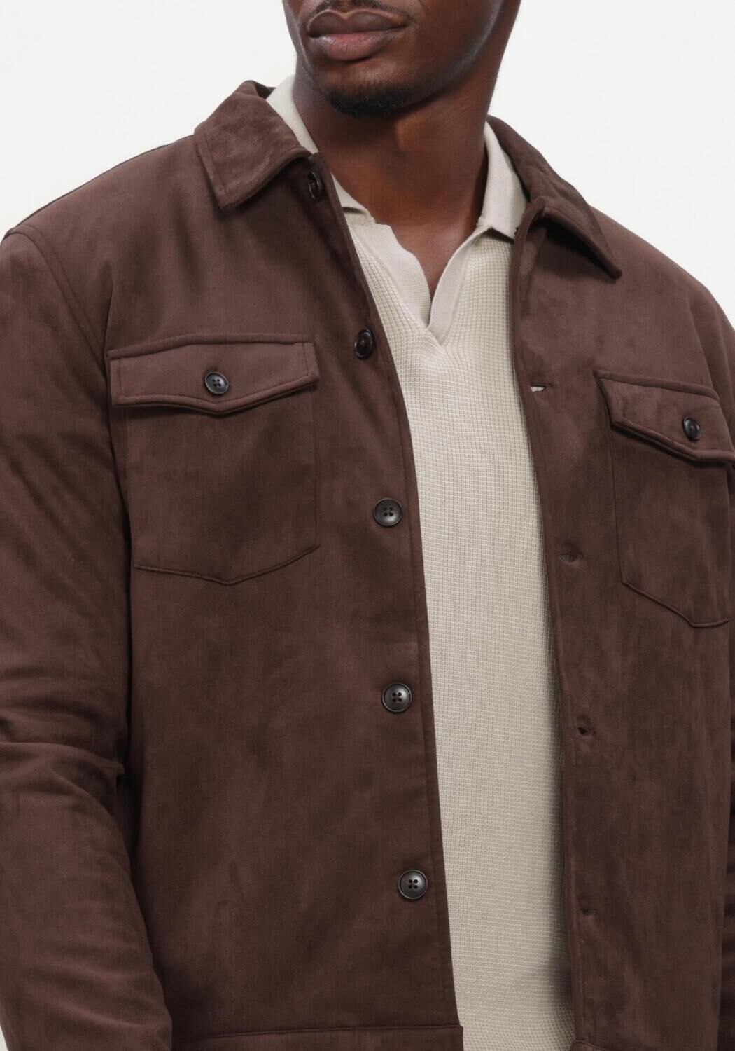BLUE INDUSTRY Surchemise BLUE INDUSTRY SHIRTJACKET en marron - large