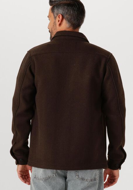 LES DEUX Surchemise JASON SOLID WOOL OVERSHIRT en marron - large