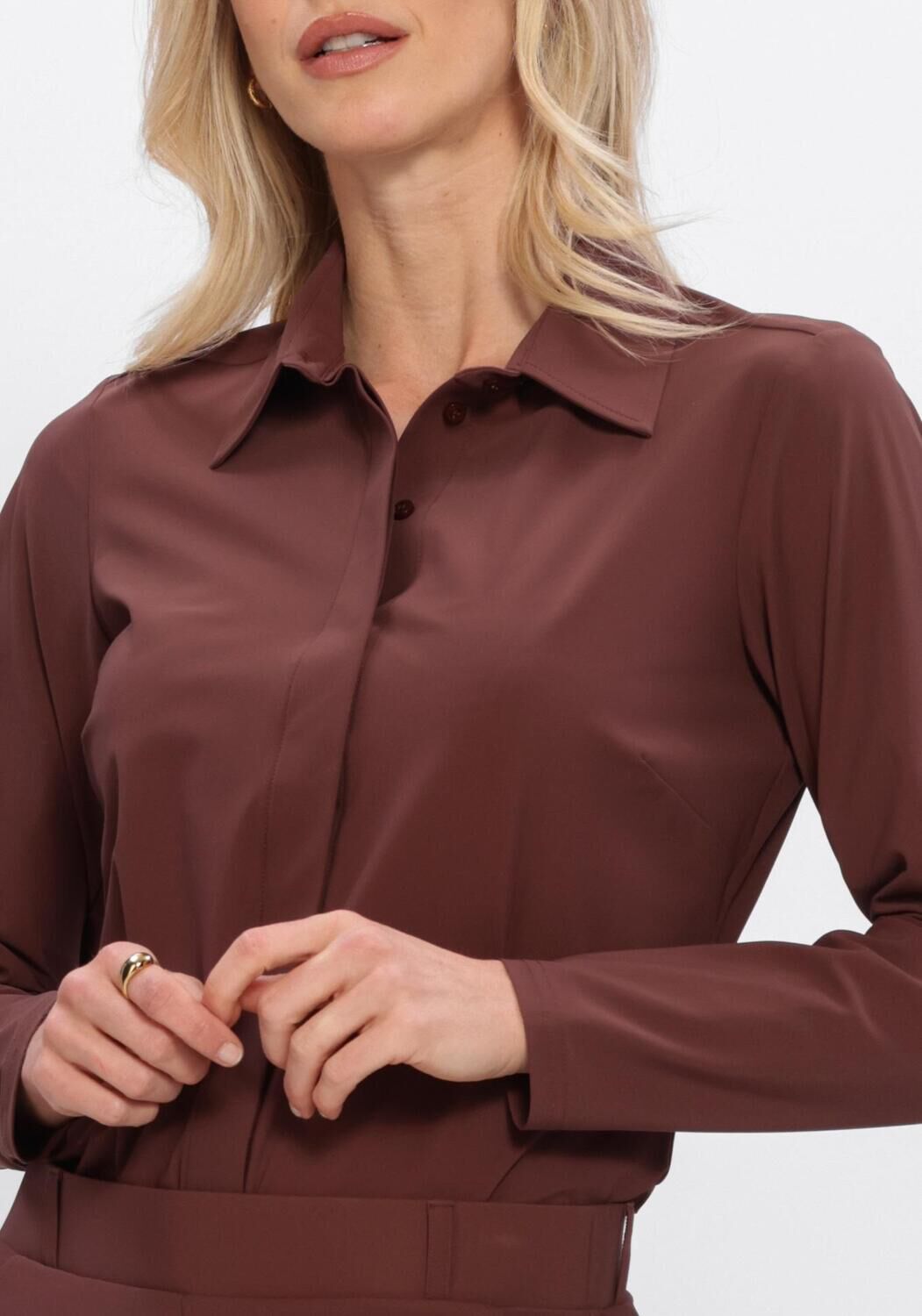 Bruine STUDIO ANNELOES Top Poppy blind shirt - large