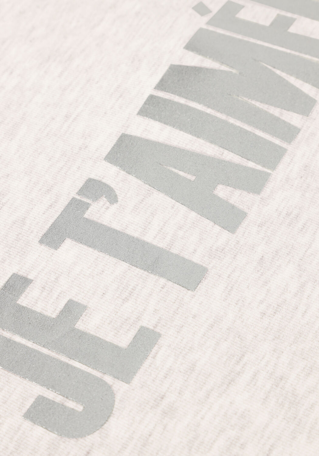 AIMEE THE LABEL T-shirt YARA TEE Gris clair - large