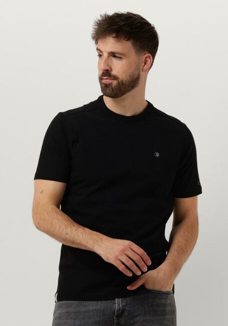 CAST IRON T-shirt SHORT SLEEVE R-NECK ORGANIC COTTON SLUB ESSENTIAL en noir - large