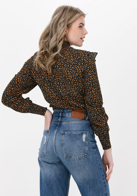 Oranje COLOURFUL REBEL  BINA SMALL FLORAL BOHO RUFFLE BLOUSE - large