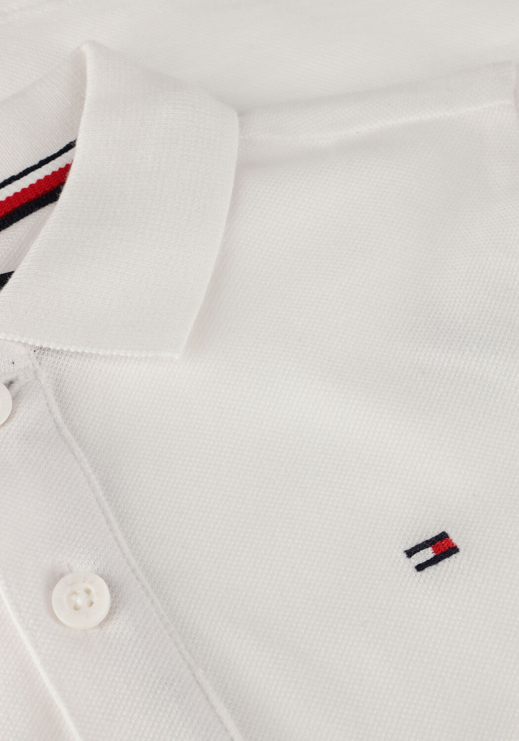 TOMMY HILFIGER Polo FLAG POLO SS en blanc - large